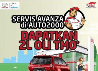 Servis Berkala Avanza Di Auto2000 Gratis 2 Liter Oli TMO Promo Avanzaganza, Servis berkala gratis oli TMO 2 liter