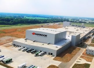Pabrik Hankook Tire di Tennessee merupakan pabrik kedelapan Hankook yang tersebar di seluruh dunia