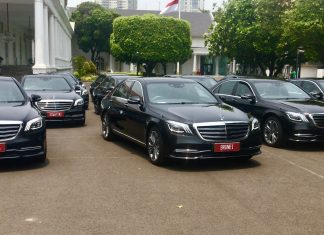 Belasan Sedan Mewah Mercedes-Benz Jadi Kendaraan Resmi Pelantikan Presiden RI, Ini Spesifikasinya sedan mewah mercedes-benz