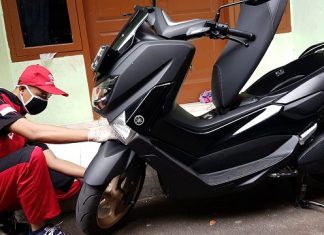 servis motor yamaha di rumah saja