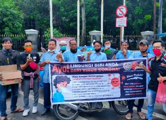 SSFC Korwil Cileungsih Bagikan Hand Sanitizer Gratis komunitas suzuki satria ssfu