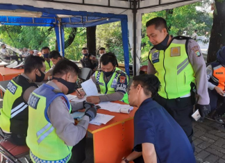 Satu Bulan Lebih, Ditlantas Polda Metro Jaya Mencatat 70.448 Pelanggar PSBB pelanggar psbb polda metro jaya