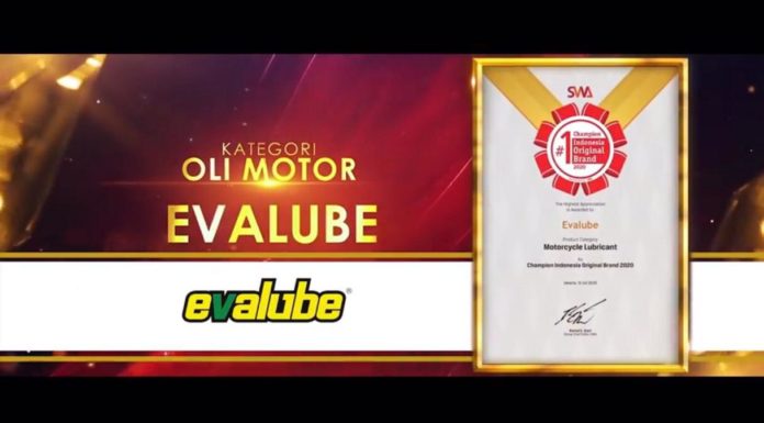 evalube penghargaan indonesia original brand