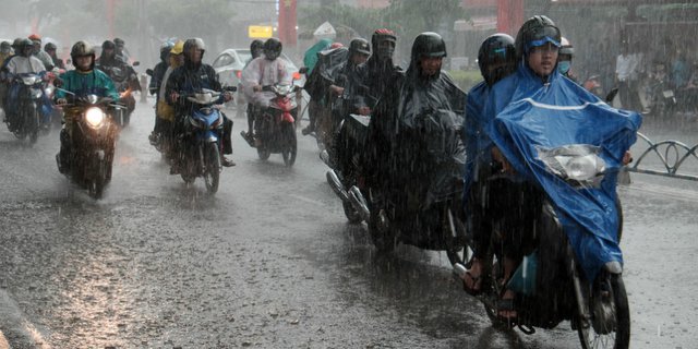 Jas hujan ponco bikers