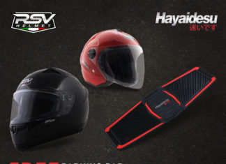 Beli Helm RSV, Gratis Parking Pad dari Hayaidesu helm rsv hayaidesu