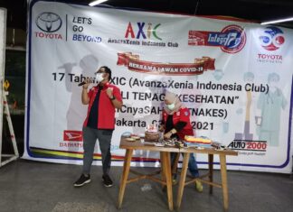 Rayakan Ulang Tahun Ke-17, Komunitas AXIC Berikan Bantuan ke Tenaga Kesehatan Axic komunitas avanza xenia