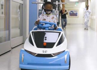 mobil listrik Shogo milik Honda untuk pasien anak-anak di Rumah Sakit