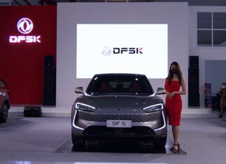 DFSK Pamerkan Mobil Listrik Seres SF5, Sudah Bisa Dibeli? dfsk seres sf5 iims 2022