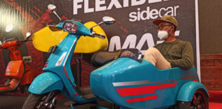 MAF Sidecar hadirkan sespan untuk Vespa di IMOS 2022