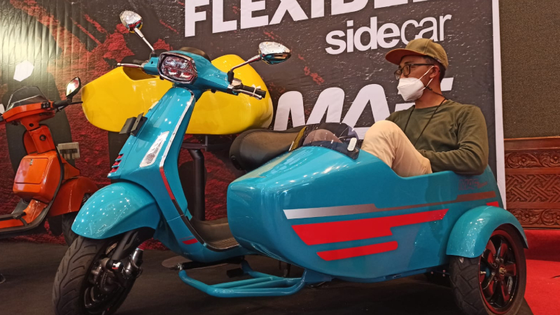 MAF Sidecar hadirkan sespan untuk Vespa di IMOS 2022