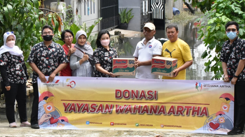 Yayasan Wahana Artha donasikan bantuan untuk korban banjir