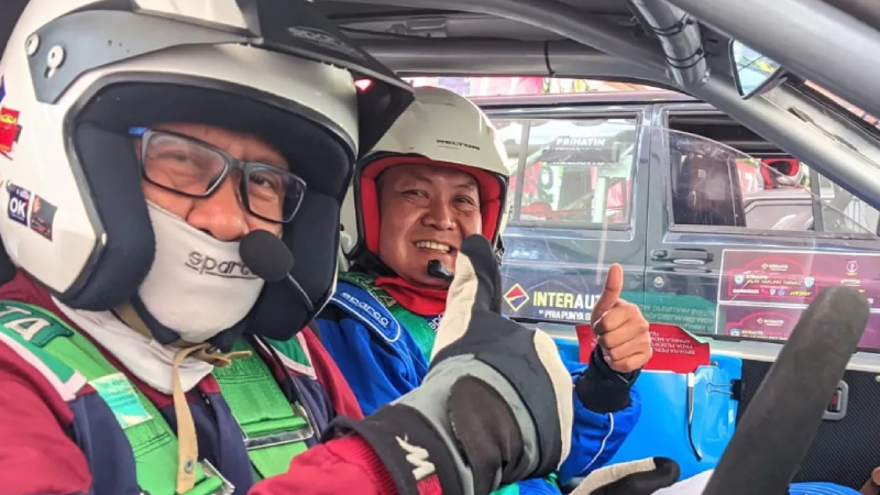 Don Darmawan tuntaskan pertarungan di Kejurnas Sprint Rally 2023