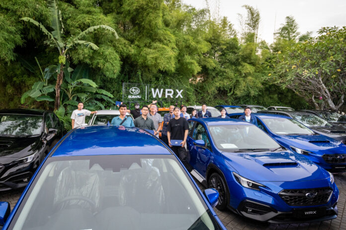 penyerahan 18 unit pertama Subaru WRX di Indonesia
