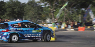 H Rihans berhasil tampil mendominasi di leg pertama South Borneo Rally 2023