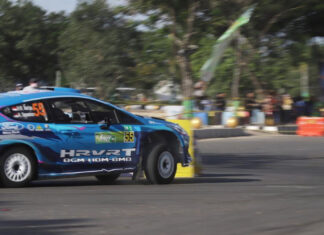 H Rihans berhasil tampil mendominasi di leg pertama South Borneo Rally 2023