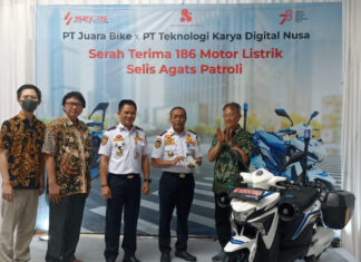 Selis Agats Resmi Jadi Motor Patroli Dinas Perhubungan Motor listrik Selis Agats resmi jadi kendaraan patroli Dinas Perhubungan DKI Jakarta