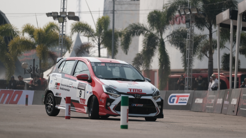 Toyota Agya GR Sport antarkan Anjasara Wahyu raih Juara Nasional Slalom 2023