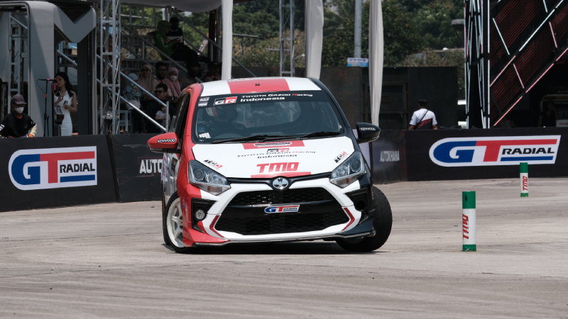 Performa Toyota Agya GR Sport mampu jadi andalan meraih Juara Nasional Slalom 2023