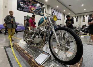 Mantikei motor chooper Ryan Nirwan tampil di Kustomfest 2023