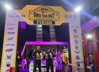 Debut Shammie Zacky Baridwan hasilkan dua podium di Danau Toba Rally 2023