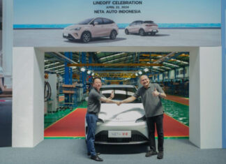 Mobil Listrik Neta V-II Resmi Diproduksi di Bekasi Mobil listrik Neta V-II resmi diproduksi di Bekasi