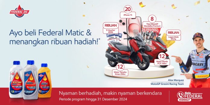 Federal oil berhadiah motor baru