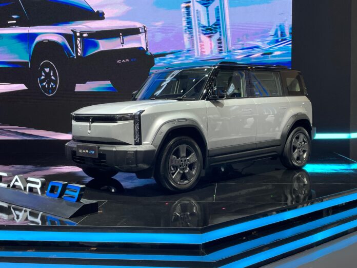 Chery iCar 03 giias 2024 SUV off-road listrik