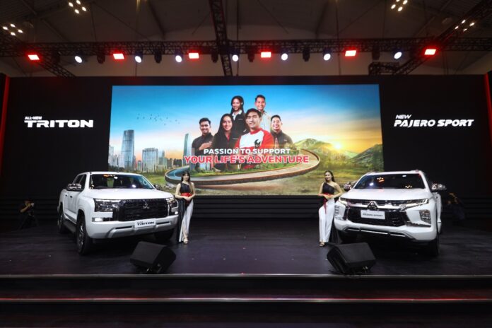 mitsubishi new triton dan new pajero sport giias 2024