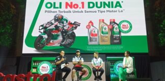 Johann Zarco saat hadir di acara Castrol Indonesia