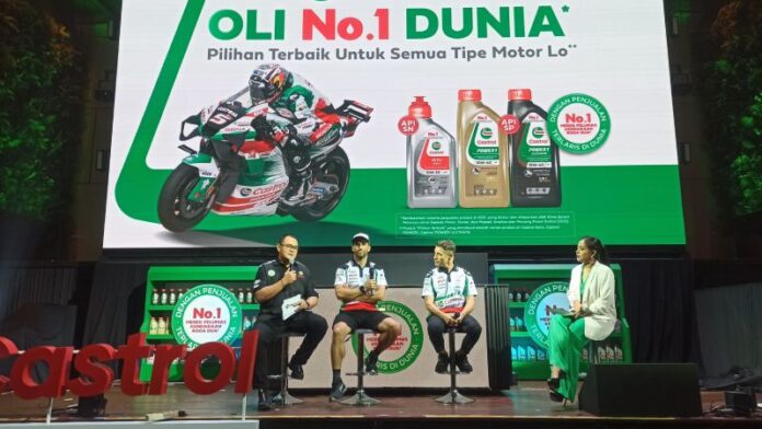 Johann Zarco saat hadir di acara Castrol Indonesia