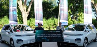 Mobil Wuling Cloud EV jadi official car PEVC 2024