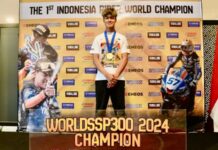 Raih Juara Dunia WSSP300 Aldy dapat apresiasi dari ENEOS