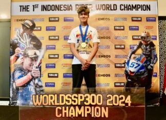 Perolehan Gelar Juara Dunia WSSP300 Aldy Diapresiasi ENEOS Raih Juara Dunia WSSP300 Aldy dapat apresiasi dari ENEOS