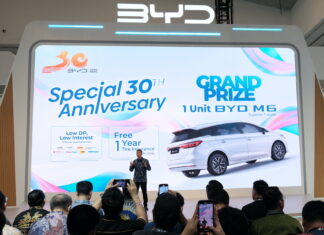 BYD Rayakan 30 Tahun Inovasi, Perkuat Posisi di Pasar Kendaraan Listrik Indonesia 30 tahun BYD GJAW 2024