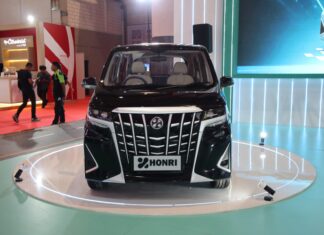 Mobil Listrik Mungil Honri Boma EV Tampil di IIMS 2025, Harga Rp 100 Jutaan Honri Boma EV IIMS 2025