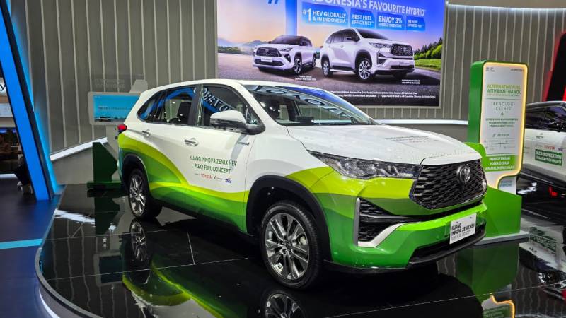 Flexy fuel Vehicle Toyota unjuk gigi di IIMS 2025