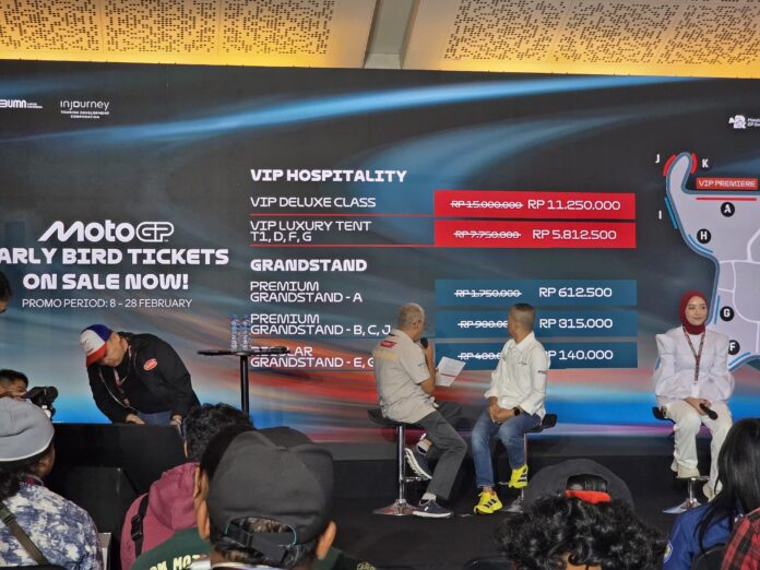 tiket early bird motogp mandalika 2025