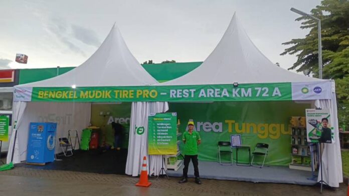 Posko mudik BP-AKR hadir di rest area 72A