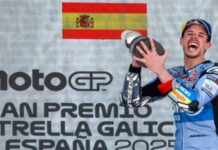 Podium Alex Marquez di MotoGP Spanyol 2025