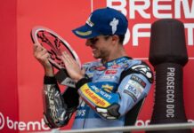 Podium Alex Marquez di MotoGP Mugello 2025