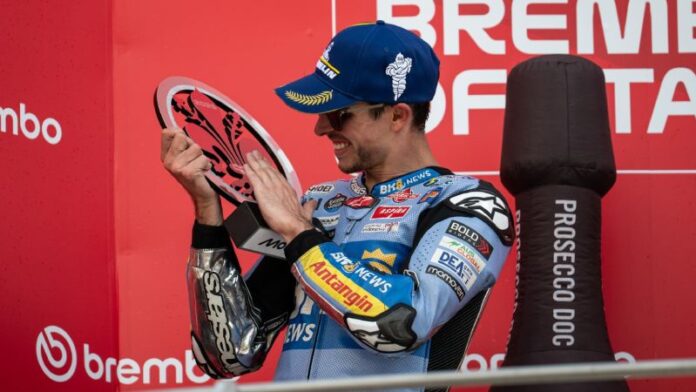 Podium Alex Marquez di MotoGP Mugello 2025