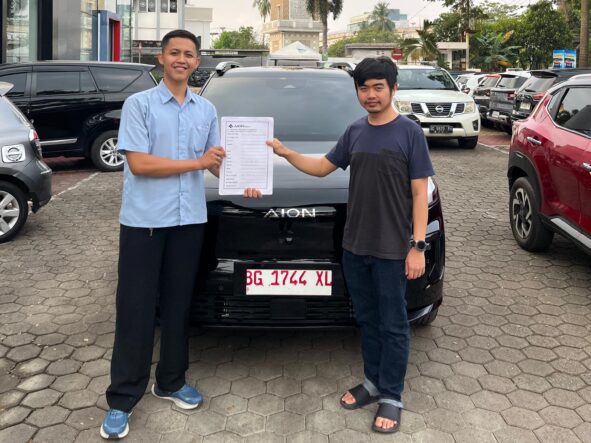 pengiriman aion v ke konsumen