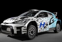Toyota pamerkan GR Yaris Rally2 H2 di Reli Finlandia 2025