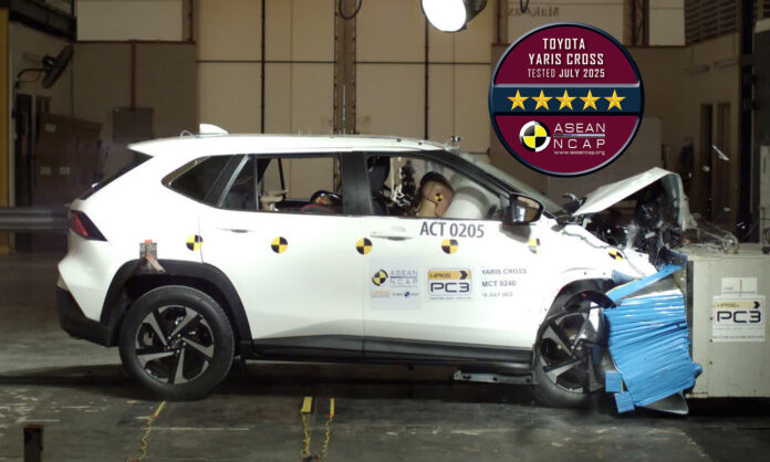 yaris cross asean ncap uji tabrak