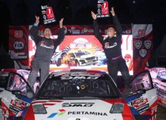 Tim Ini Sukses Jadi Jawara Asia Pacific Rally Championship Indonesia Aldio Oekon jadi juara di Asia Pacific Rally Championship di Medan