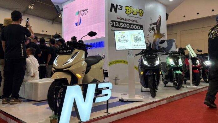 Motor listrik Alva hadir di pameran sepedamotor Indonesia