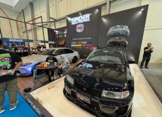 Spider Kenalkan Teknologi Cat Mobil Canggih di IMX 2025 Spider Mitsubishi Lancer EVO 5 IMX 2025