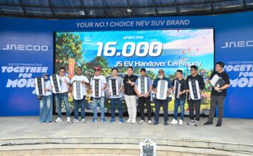 JAECOO J5 EV Tembus 16.000 Pengiriman, SUV Listrik Terlaris di Indonesia Hingga April 2026, sebanyak 16.000 unit SUV listrik JAECOO J5 EV telah dikirimkan kepada konsumen di Tanah Air.