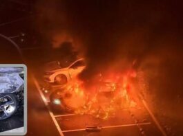 Waduh! Mobil MG Terbakar Saat Parkir Mobil MG terbakar