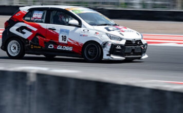 Eric Saputra Raih Kemenangan Perdana di OMR Agya Mandalika Eric Saputra - Cargloss Racing Team